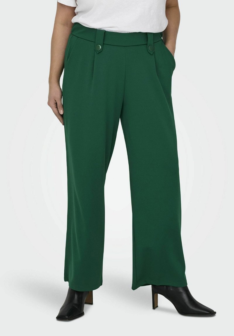 ONLY Carmakoma CARSANIA BUTTON - Hlače - aventurine