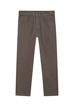 Massimo Dutti LIGHTWEIGHT RELAXED FIT - Jeans baggy - dark brown