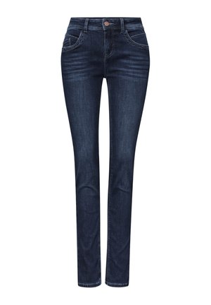 Street One, MID-WAIST SLIM-LEG JEANS IN A CASUAL FIT - Jean slim - dark blue clean washed