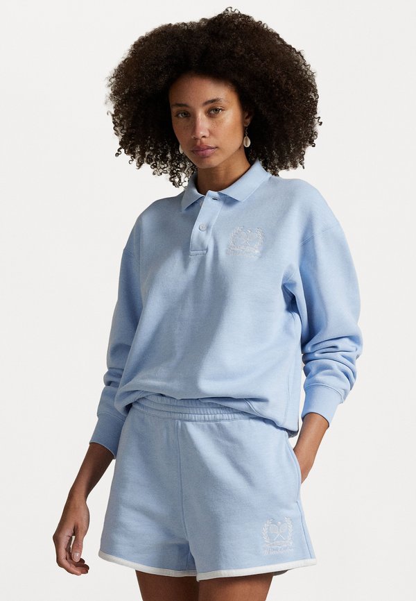 WIMBLEDON FLEECE LONG SLEEVE POLO SHIRT - Long sleeved top
