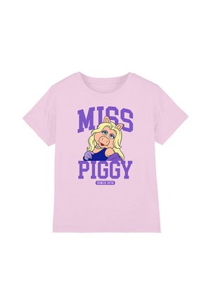Disney, THE MUPPETS MISS PIGGY COLLEGIC UNISEX - Print T-shirt - pink