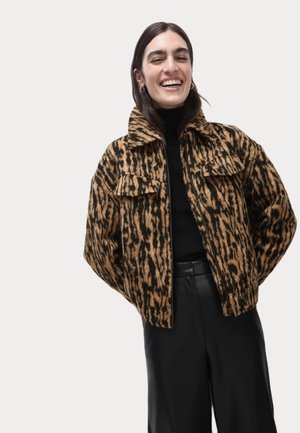 Marks & Spencer ANIMAL PRINT TRUCKER - Summer jacket - brown mix