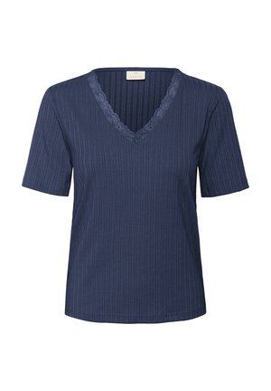 Kaffe KASAMANTHA - Basic póló - midnight marine cc