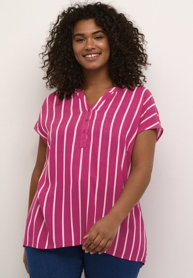 Kaffe Curve KCSIDA - Pusero - fuchsia   pink stripe