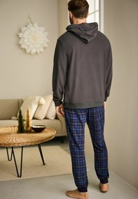 Next REGULAR FIT - THERMAL LONG SLEEVE SET - Pyjama - grey navy blue check