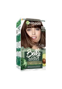 Garnier TINTA CAPELLI BELLE COLOR NATURALS COLORAZIONE PERMANENTE SENZA AMMONIACA AL 90% DI ORIGINE NATURALE - 2 PACK - Tinte capelli - castano luminoso (4.13)