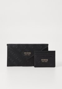 Guess - WILDER CARD CASE ENVLOPE SET - Portofel - black Imagine miniatură 1