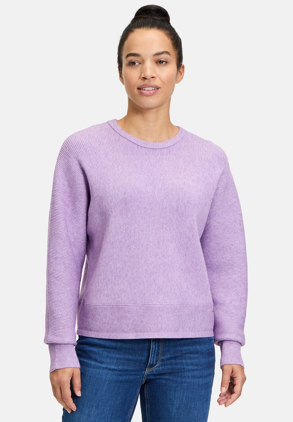 MIT STRUKTUR - Strickpullover - pastel crocus melange