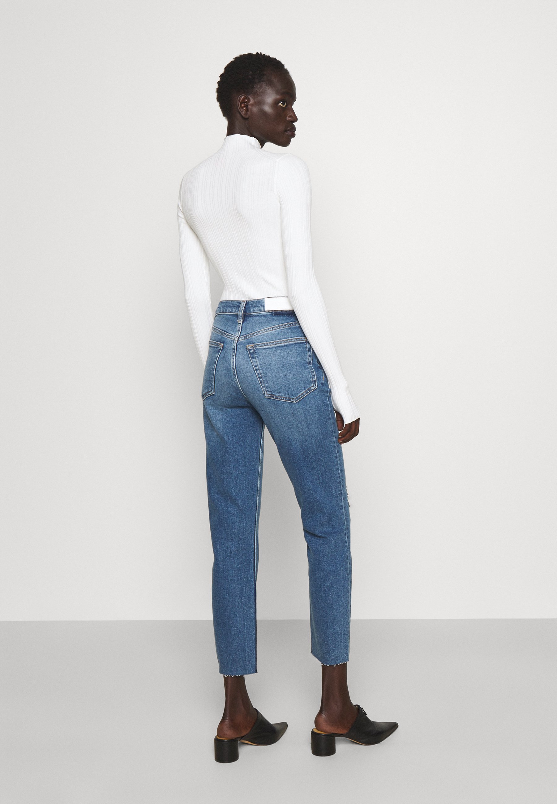 RE/DONE HIGH RISE ANKLE CROP - Jeans 