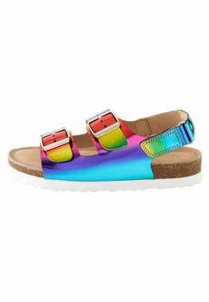 Sandaler - multicolour rainbow leather