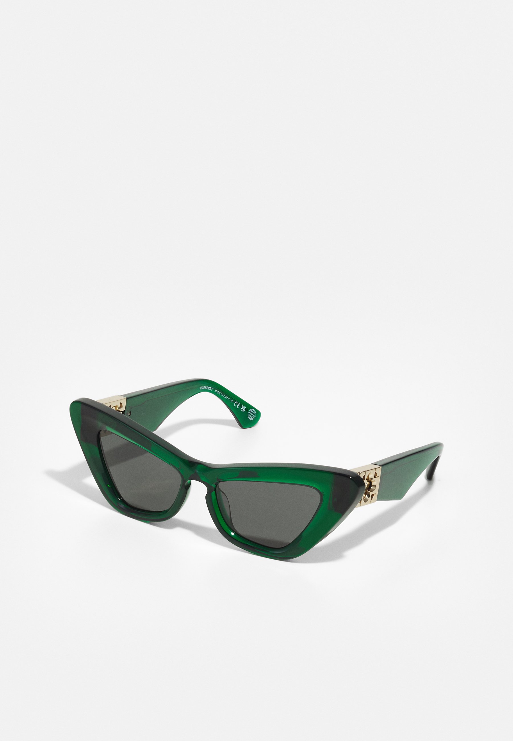 Burberry Dark Green Cat-Eye Sunglasses Sunglasses Burberry BE 4421U (410487) BE4421U Woman | Free  main image 3