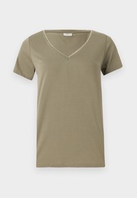 DALILA S/S V- NECK  - Tricou basic - mermaid/gold