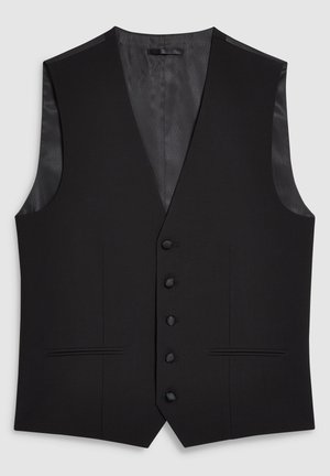 SIGNATURE PLAIN SUIT: WAISTCOAT - Telovnik - black