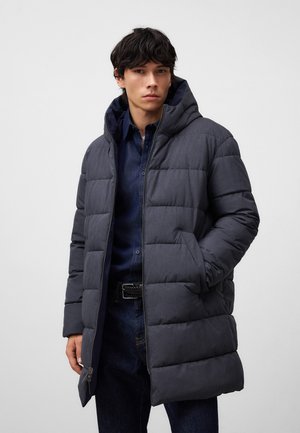 REVERSIBLE PADDED  - Winter coat - blue grey