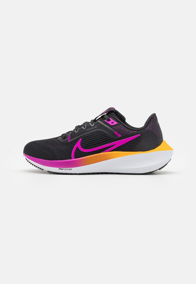 Nike Performance AIR ZOOM PEGASUS 40 - Zapatillas running asfalto - black/hyper violet/laser orange/white/anthracite/reflective silver