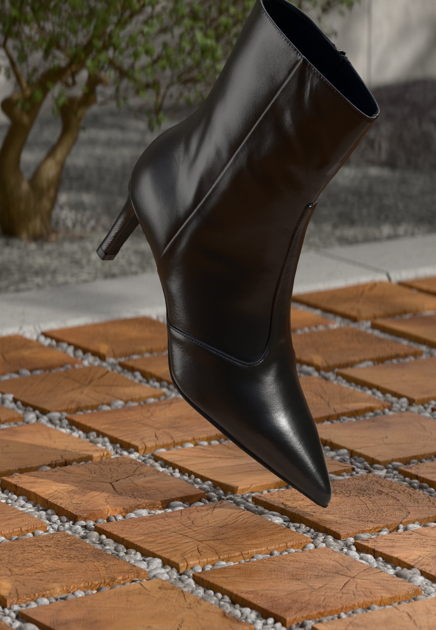 Bottines Coccinelle En Cuir Marron Talons Fins Pointure 37 - Occasion Bon état