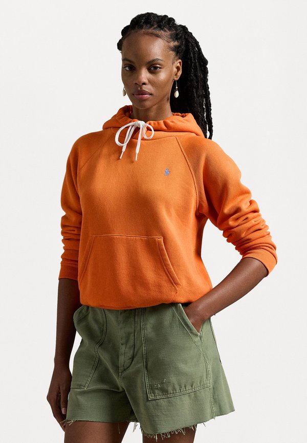 SHRUNKEN FIT FLEECE HOODIE - Hoodie - kona orange