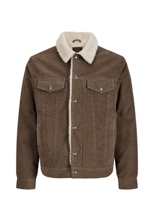 Jack & Jones PREMIUM, JPRBLUCONNOR CORDUROY TRUCKER JACKET SN - Veste mi-saison - walnut