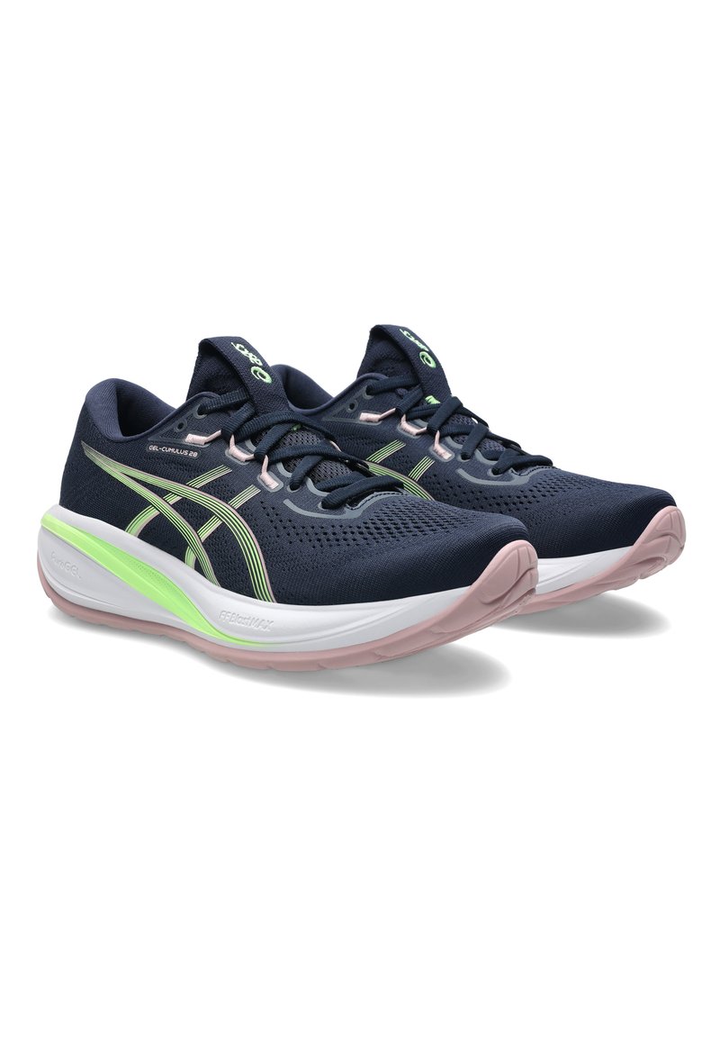 ASICS GEL-CUMULUS 28 - Silniční běžecké boty - midnight illuminate green