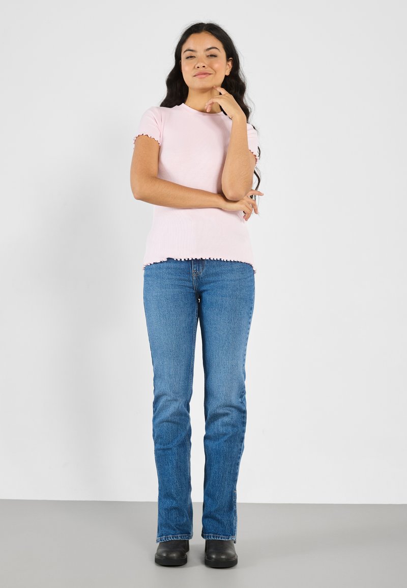Even&Odd 2 PACK  - Základné tričko - pink a boo/black