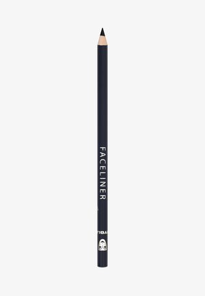 Black pencil eyeliner with sharpened tip and white text "FACELINER" printed vertically on the side.