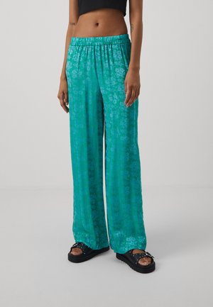 YASDINELLA WIDE  - Trousers - dark ivy