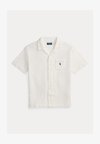CUSTOM SLIM FIT TERRY CAMP SHIRT - Риза - white