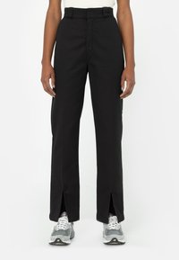 PHOENIX SPLIT HEM LONG - Pantalones - black