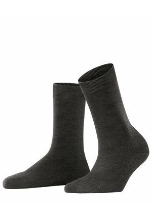 FALKE CLIMAWOOL - Calze - anthra mel