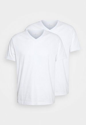 V-NECK 2 PACK - Pyjamashirt - white