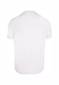 Hvid kortærmet T-shirt lavet af bomuld, med rund halsudskæring og en glat struktur. Designet er minimalistisk uden synlige mønstre.