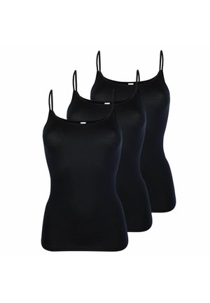 SPAGHETTI 3-ER-PACK - Undershirt - schwarz