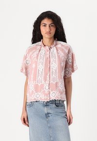 YAS - YASEMINA EMBROIDERED SHIRT - Button-down blouse - zephyr Thumbnail Image 1