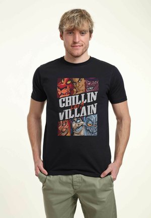 DISNEY VILLAINS VILLAINS CHILLS UNISEX - Print T-shirt - navy blue