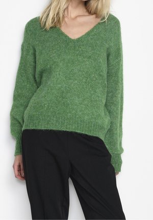 Kaffe Pullover - mottled green