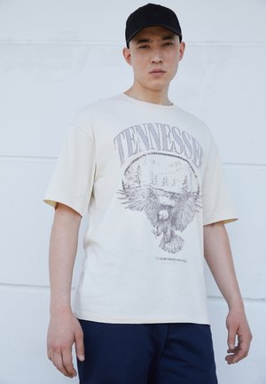 JORTENNESSEE TEE CREW NECK - T-shirt med print - birch