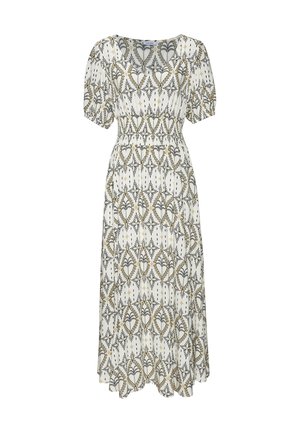 LASCANA, Maxi dress - creme-khaki-schwarz bedruckt