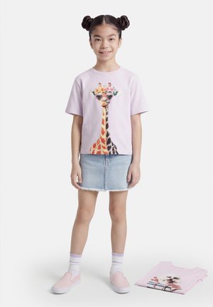 NKFVOTEA 2 PACK - T-shirt imprimé - lavender fog/pirouette