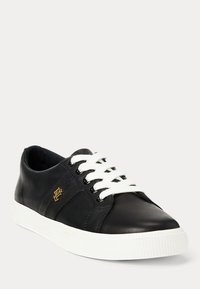 Lauren Ralph Lauren JANSON II BURNISHED LEATHER TRAINER - Tenisky - black