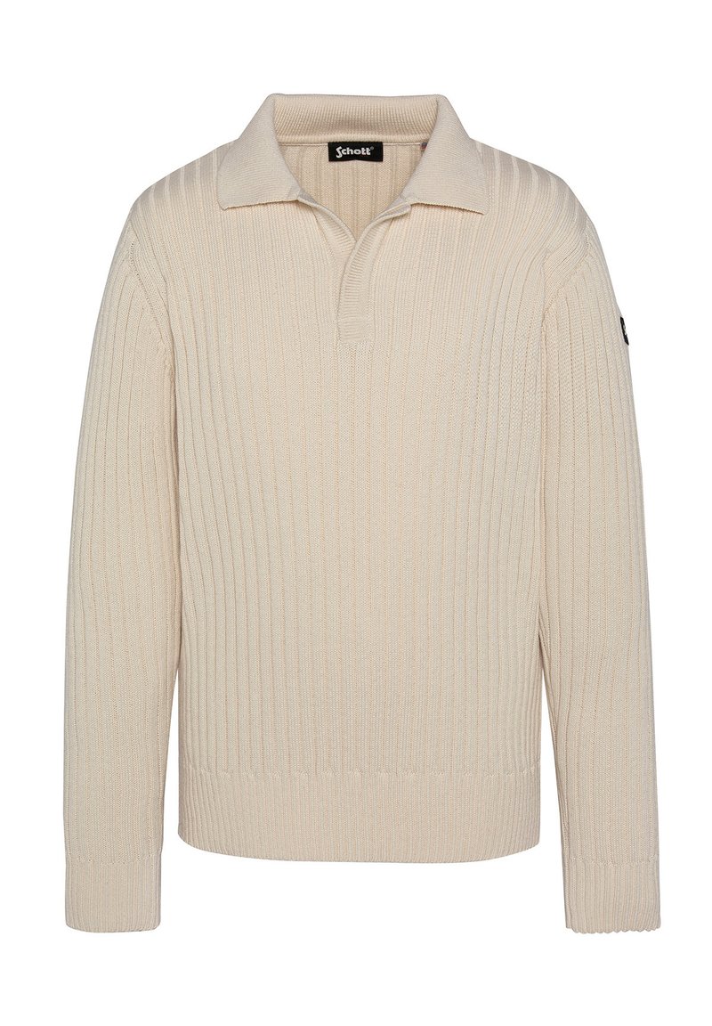 Schott Poloshirt crème