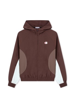 Champion, CHAMPION FULL ZIP HOODIE SWEATSHIRT C-SPORT - Zip-up sweatshirt - chocolate