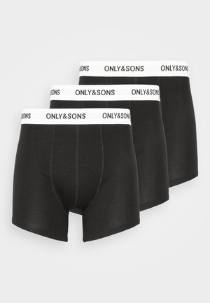 ONSFITZ SOLID TRUNK 3 PACK - Boxerbriefs - black/white