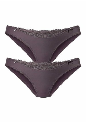 LASCANA SLIP - Briefs - grau + grau