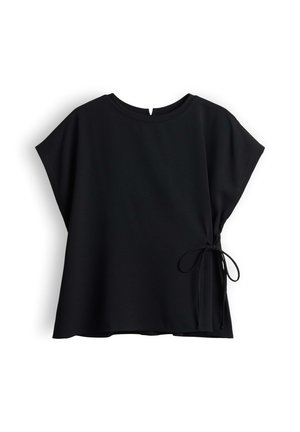 OPUS, LOOSE SOFT DRAPE - Blouse - black