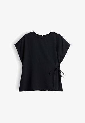 OPUS, LOOSE SOFT DRAPE - Bluse - black