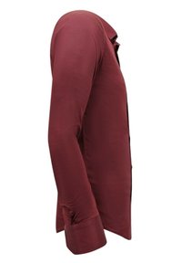 Local Fanatic SATIJN - Zakelijk overhemd - bordeaux/bord