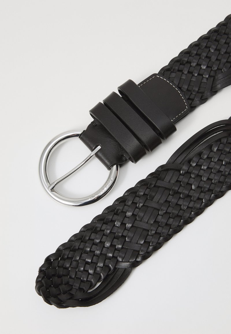 MICHAEL Michael Kors WAVE BRAID BELT - Braided belt - black  display picture 3