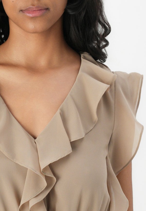 VMCARMEN V NECK SHORT DRESS - Cocktail dress / Party dress - beige2