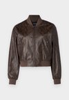 VMNITA SNAKE JACKET - Keinonahkatakki - chocolate torte
