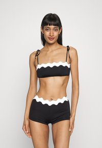 Seafolly GIA RIC RAC BUSTIER BANDEAU - Bikini pezzo sopra - black